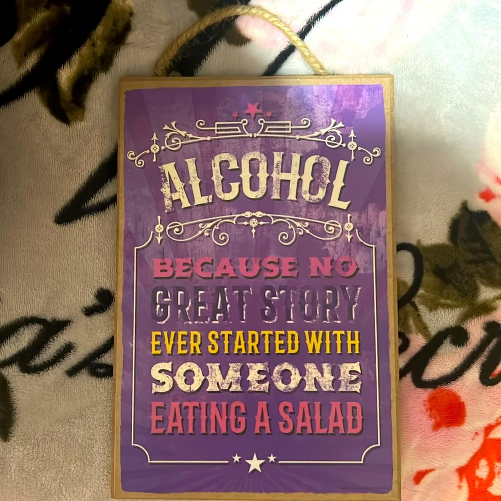 Wood decor sign